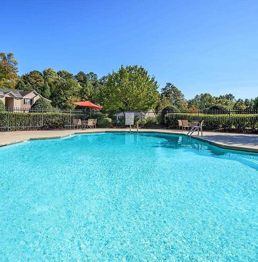 beautiful pool inside the Millwood Park Apartments